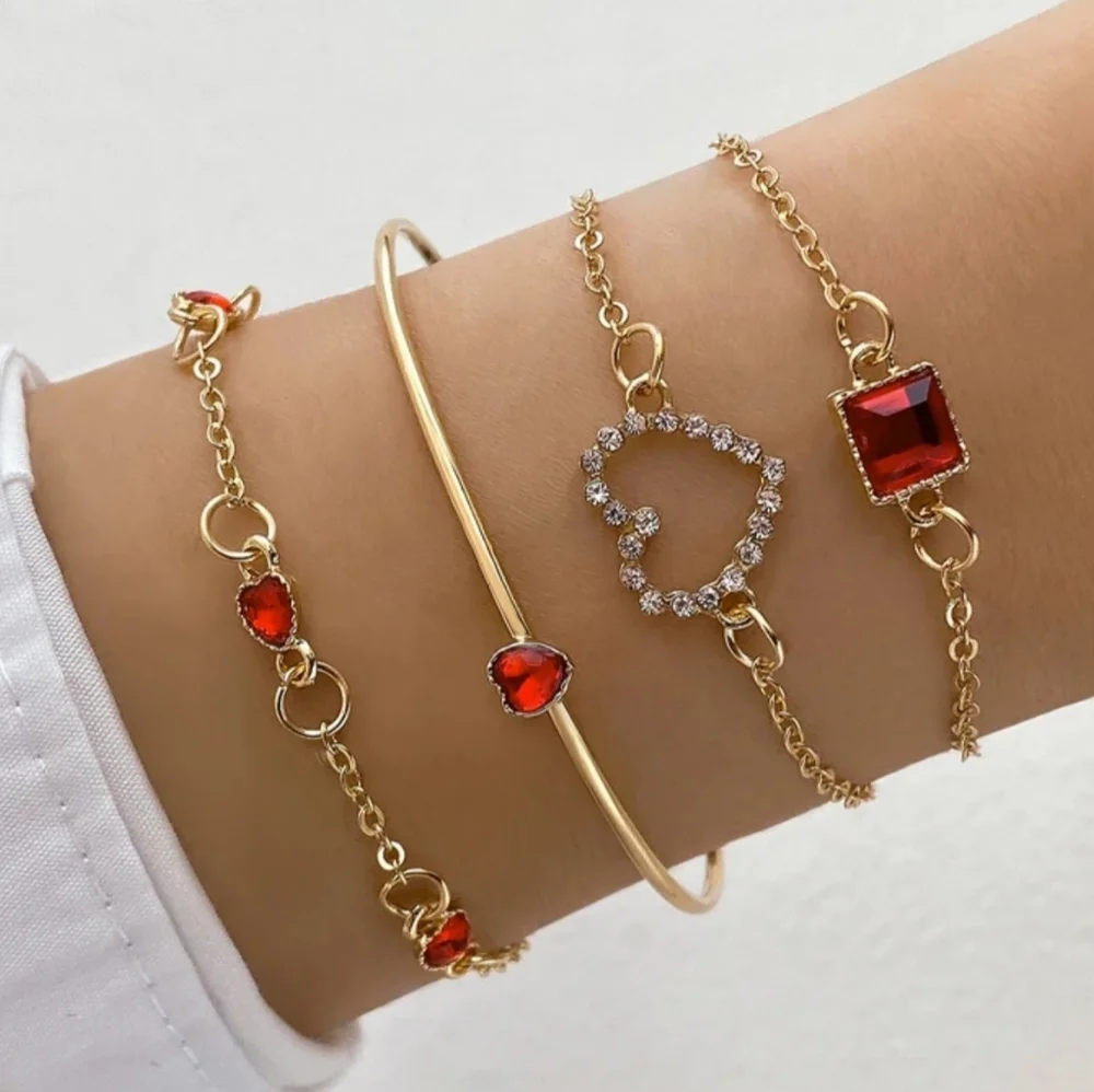 ✨🌹Boho Charm Bracelet Set